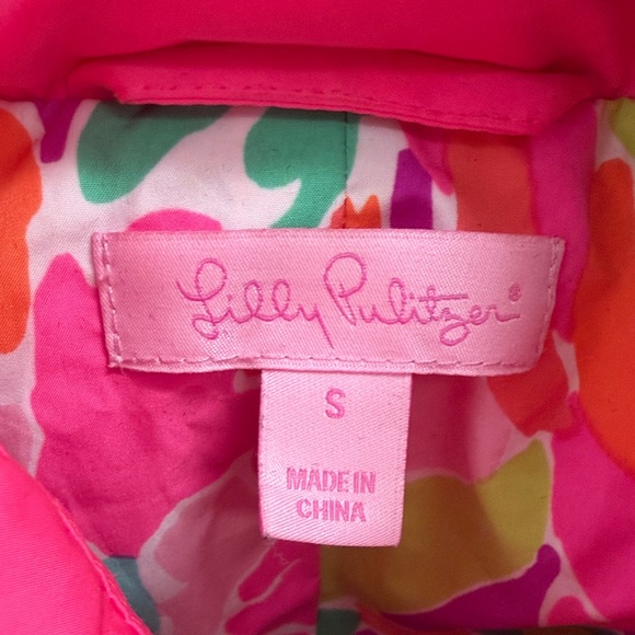 Lilly Pulitzer Hot Pink Quilted Puffer Vest - Picture 2 of 4